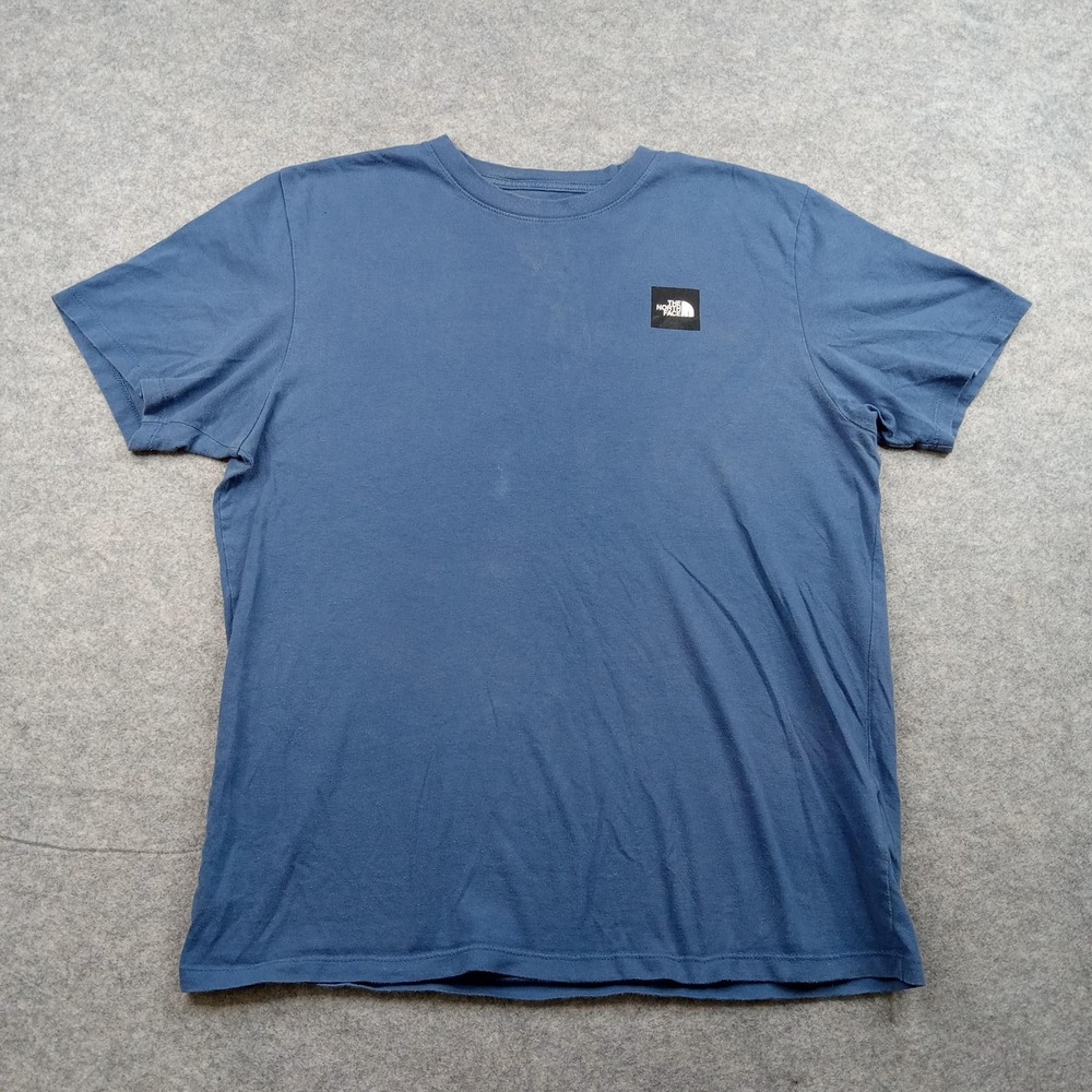 North‎ Face Shirt Mens Medium Outdoors Box Logo Cotton Circular Sign Tee Casual